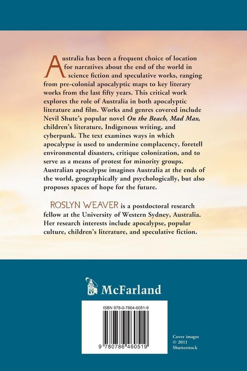 Produktbild: Apocalypse in Australian Fiction and Film