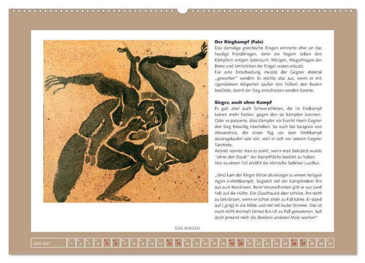 Produktbild: Kurioses im Antiken Olympia (hochwertiger Premium Wandkalender 2027 DIN A2 quer), Kunstdruck in Hochglanz
