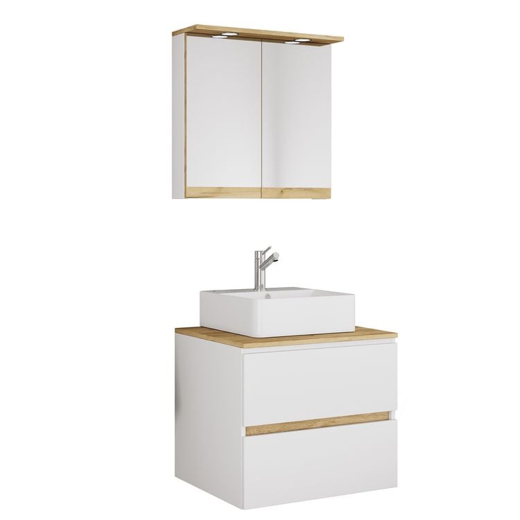 Produktbild: 3 tlg. Badm&ouml;bel-Set mit Waschbecken Cosila-A 61 cm