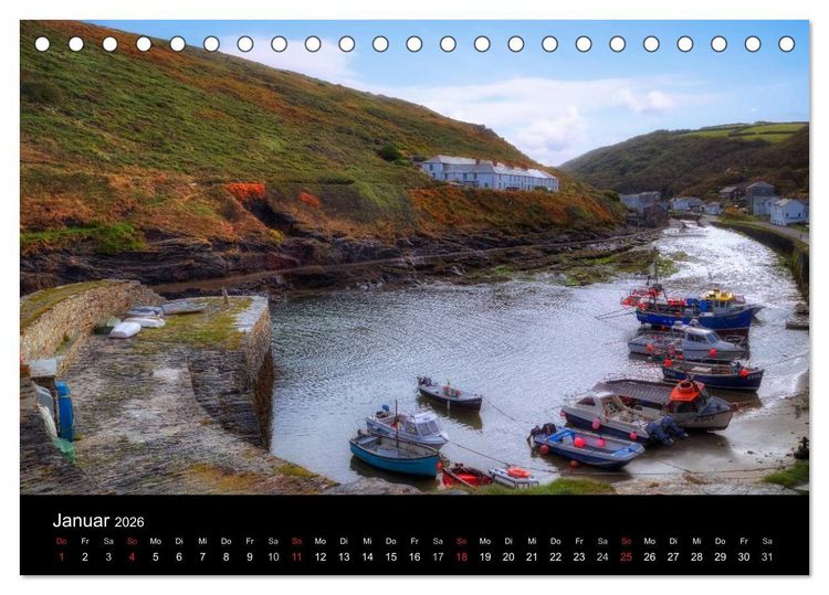 Produktbild: Cornwall (Tischkalender 2026 DIN A5 quer), CALVENDO Monatskalender