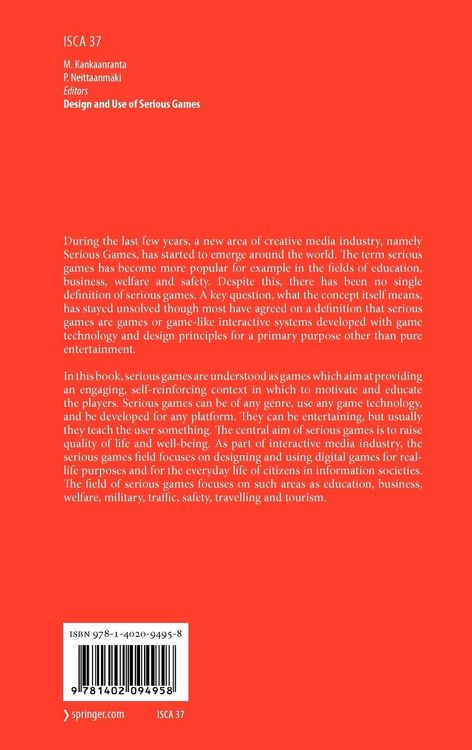 Produktbild: Design and Use of Serious Games