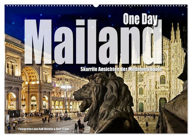 Produktbild: One Day Mailand (Wandkalender 2027 DIN A2 quer), CALVENDO Monatskalender