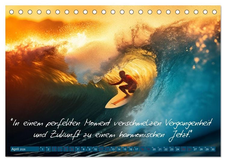 Produktbild: Motivation in Bewegung - Ein Jahr voller sportlicher Energie (Tischkalender 2026 DIN A5 quer), CALVENDO Monatskalender