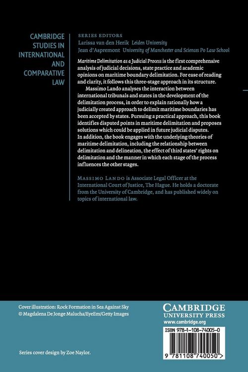 Produktbild: Maritime Delimitation as a Judicial Process