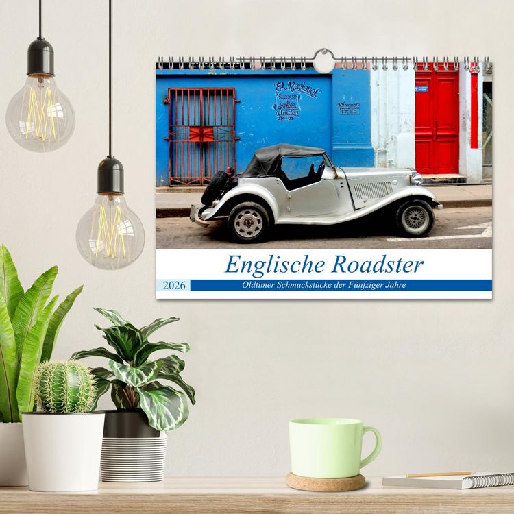 Produktbild: Englische Roadster - Oldtimer Schmuckst&uuml;cke der F&uuml;nfziger Jahre (Wandkalender 2026 DIN A4 quer), CALVENDO Monatskalender