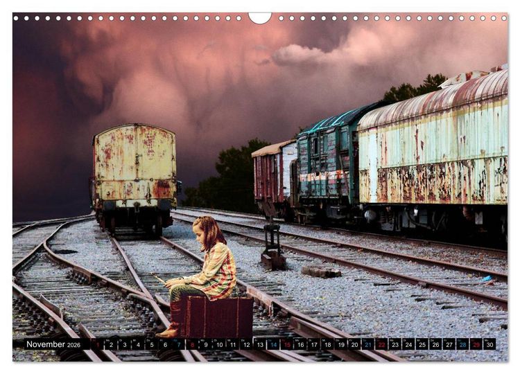Produktbild: EISENBAHN - Dampf, Diesel und Strom (Wandkalender 2026 DIN A3 quer), CALVENDO Monatskalender