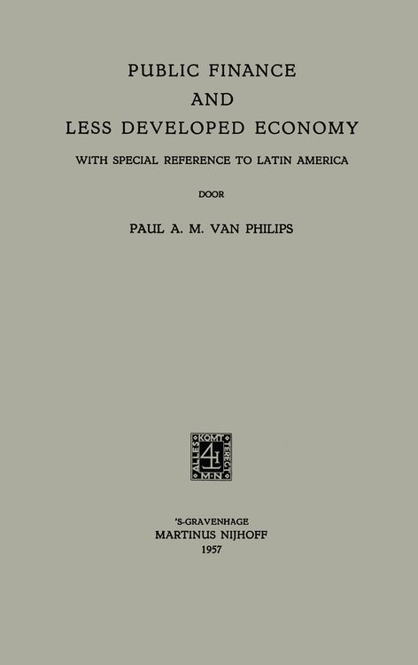 Produktbild: Public Finance and Less Developed Economy