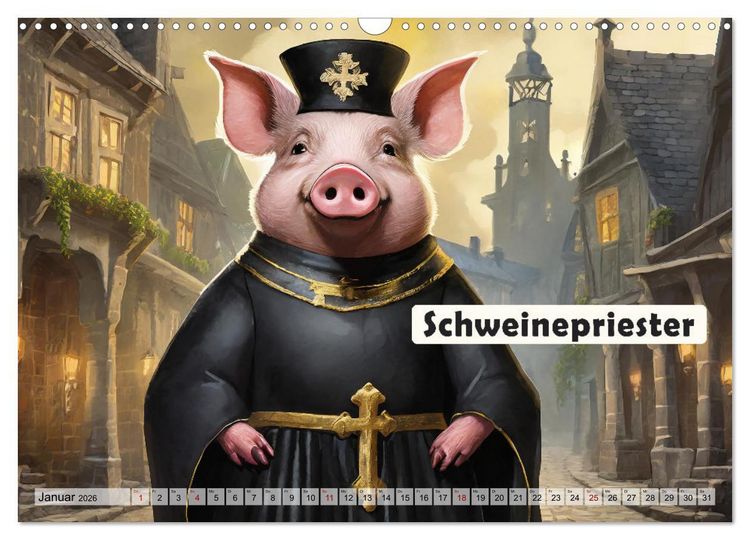 Produktbild: Wortw&ouml;rtlich - Tierische Spr&uuml;che (Wandkalender 2026 DIN A3 quer), CALVENDO Monatskalender