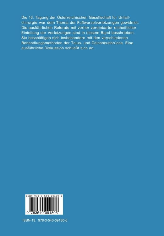 Produktbild: 13. Tagung der &Ouml;sterreichischen Gesellschaft f&uuml;r Unfallchirurgie