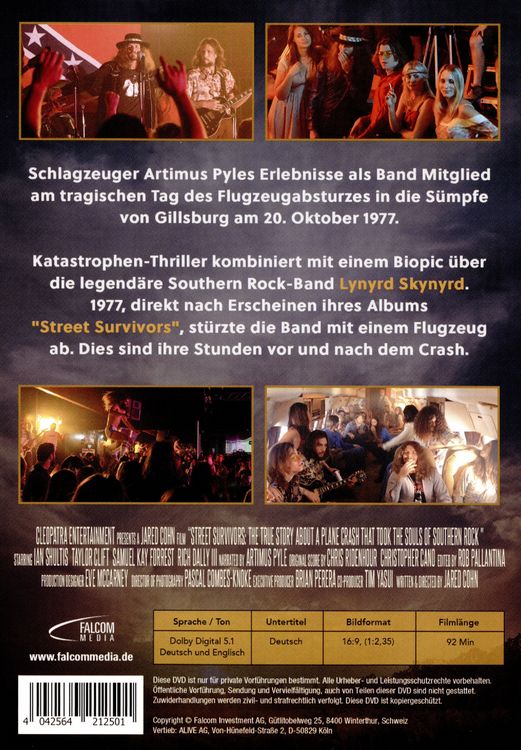 Produktbild: Street Survivors - Die wahre Geschichte des Flugzeugabsturzes von Lynyrd Skynyrd