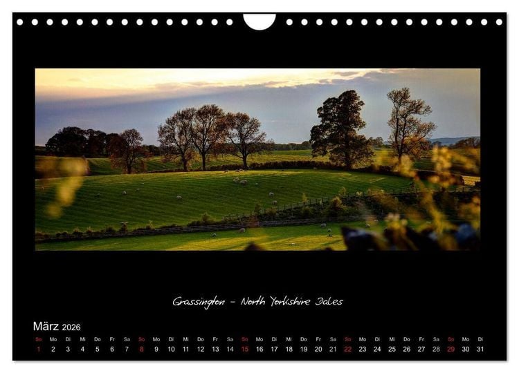 Produktbild: Amazing England - England's sch&ouml;nste Seiten (Wandkalender 2026 DIN A4 quer), CALVENDO Monatskalender