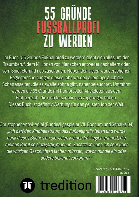 Produktbild: 55 Gr&uuml;nde Fu&szlig;ballprofi zu werden