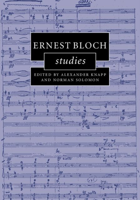 Produktbild: Ernest Bloch Studies