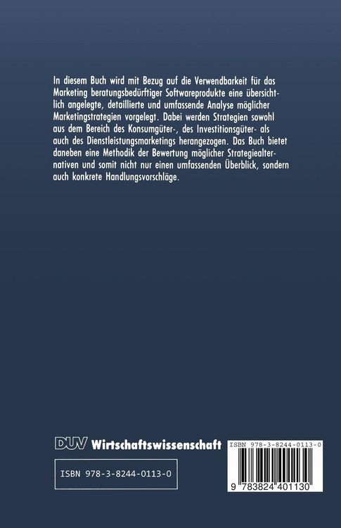 Produktbild: Strategisches Softwaremarketing