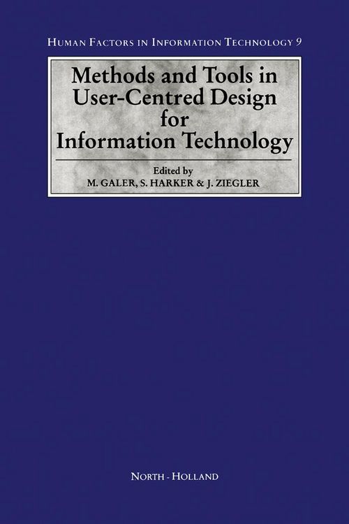 Produktbild: Methods and Tools in User-Centred Design for Information Technology