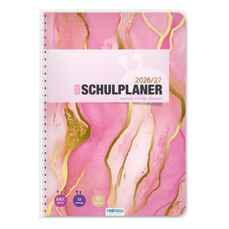 Produktbild: TR&Ouml;TSCH - Schulplaner Pink 26/27