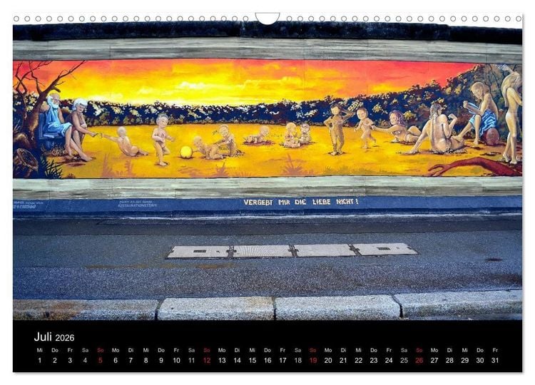 Produktbild: Urbane Kunst - Streetart 2026 (Wandkalender 2026 DIN A3 quer), CALVENDO Monatskalender