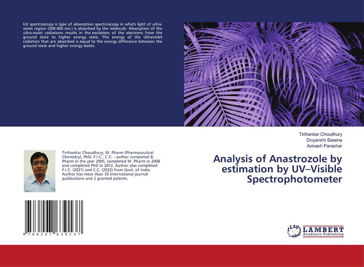 Produktbild: Analysis of Anastrozole by estimation by UV-Visible Spectrophotometer