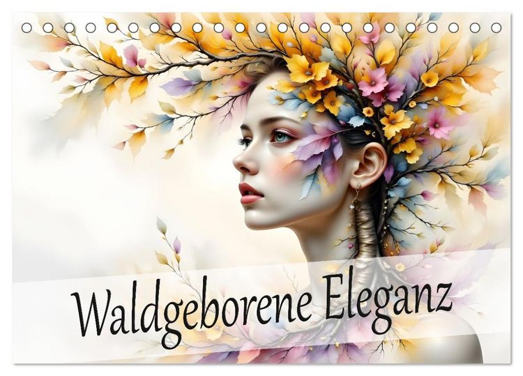 Produktbild: Waldgeborene Eleganz (Tischkalender 2026 DIN A5 quer), CALVENDO Monatskalender