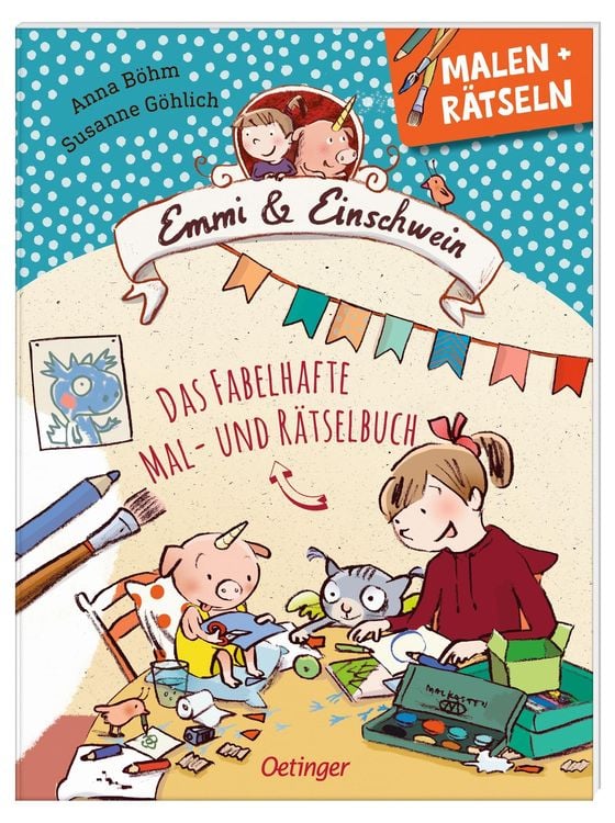 Produktbild: Emmi & Einschwein. Das fabelhafte Mal- und Rätselbuch