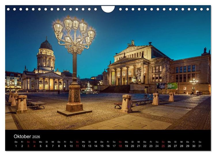 Produktbild: Die Blaue Stunde in Berlin (Wandkalender 2026 DIN A4 quer), CALVENDO Monatskalender