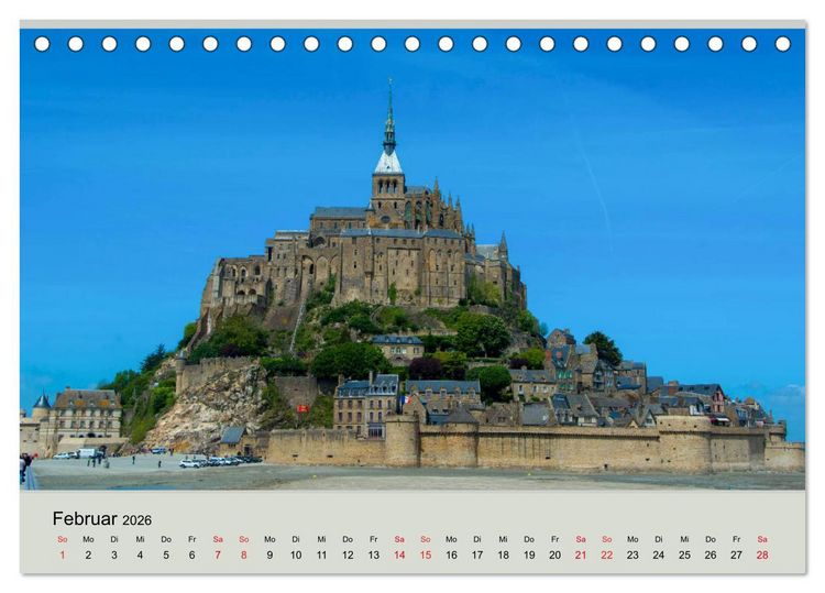 Produktbild: Frankeichs Bauwerke - Schl&ouml;ser und Burgen in der Grand Nation (Tischkalender 2026 DIN A5 quer), CALVENDO Monatskalender