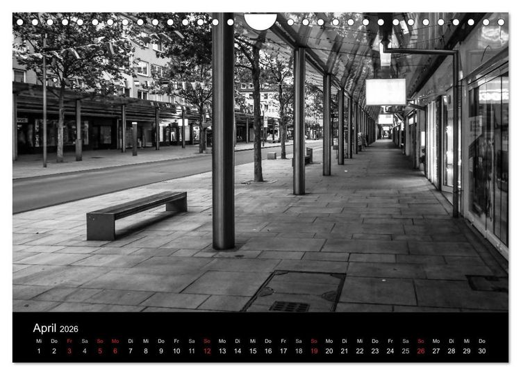 Produktbild: Bremerhaven - Blickpunkte Schwarzwei&szlig; (Wandkalender 2026 DIN A4 quer), CALVENDO Monatskalender