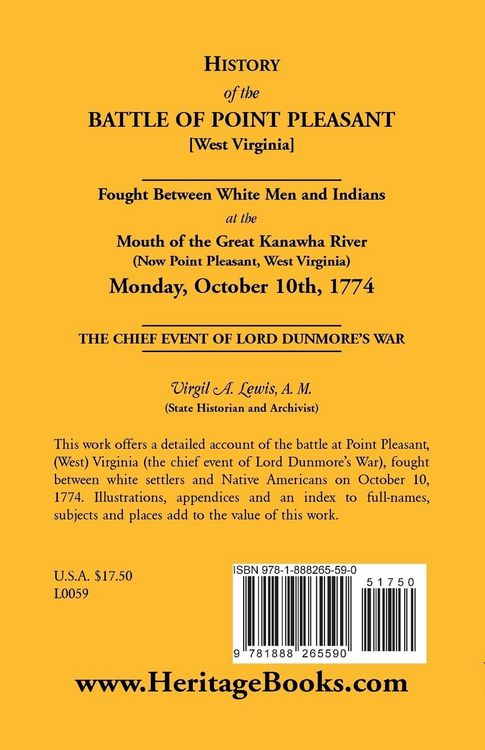 Produktbild: History of the Battle of Point Pleasant [West Virginia]