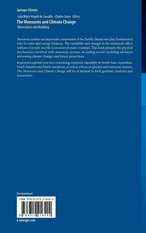 Produktbild: The Monsoons and Climate Change