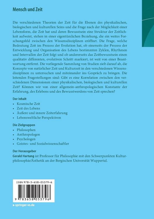 Produktbild: Mensch und Zeit
