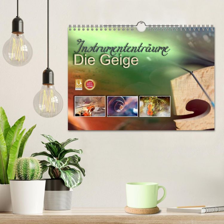 Produktbild: Instrumententr&auml;ume - Die Geige (Wandkalender 2026 DIN A4 quer), CALVENDO Monatskalender