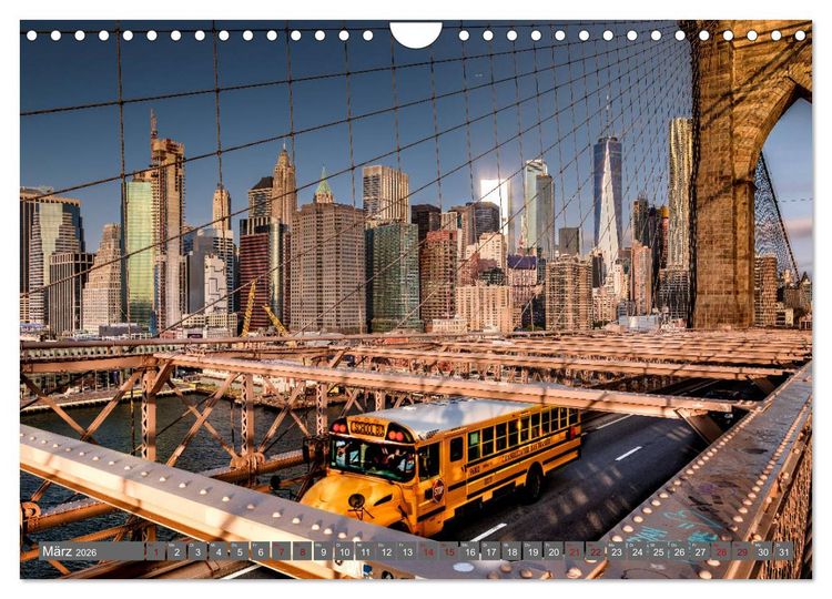 Produktbild: New York City Vibes (Wandkalender 2026 DIN A4 quer), CALVENDO Monatskalender