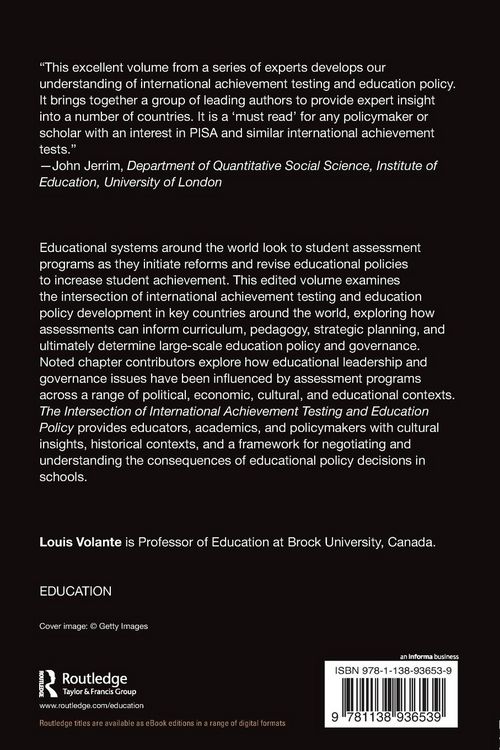 Produktbild: The Intersection of International Achievement Testing and Educational Policy