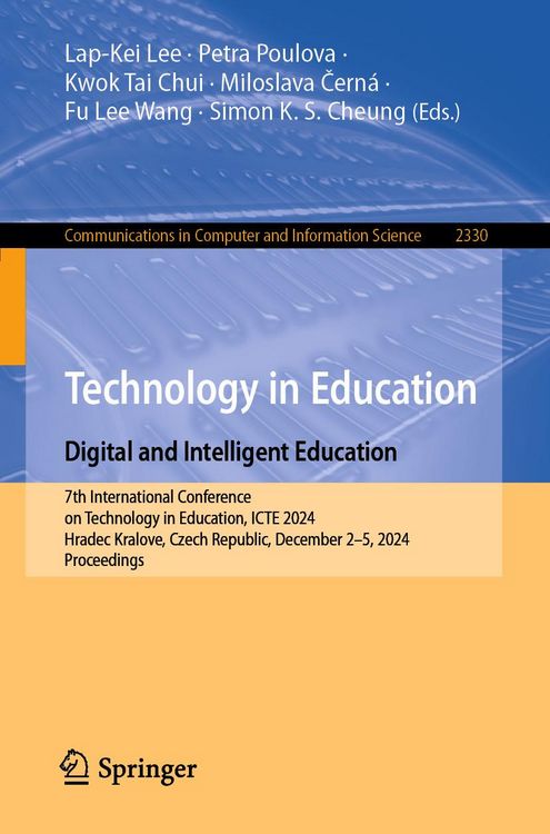 Produktbild: Technology in Education. Digital and Intelligent Education