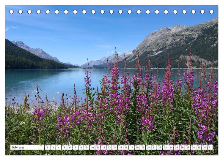 Produktbild: Engadine 2026 - Nature and landscapes (Desk Calendar 2026 DIN A5 landscape), CALVENDO 12 Month DeskCalendar