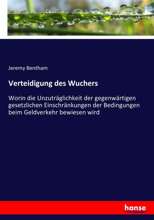Produktbild: Verteidigung des Wuchers