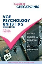Produktbild: Cambridge Checkpoints Vce Psychology Units 1 and 2