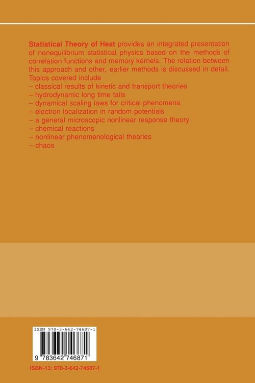 Produktbild: Statistical Theory of Heat