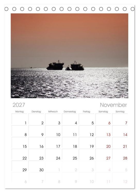 Produktbild: Tischplaner 2027 - Das Alte Land und die Elbe. Auf dem Weg zur Flussm&uuml;ndung (A5 Tischkalender zum Aufstellen) CALVENDO