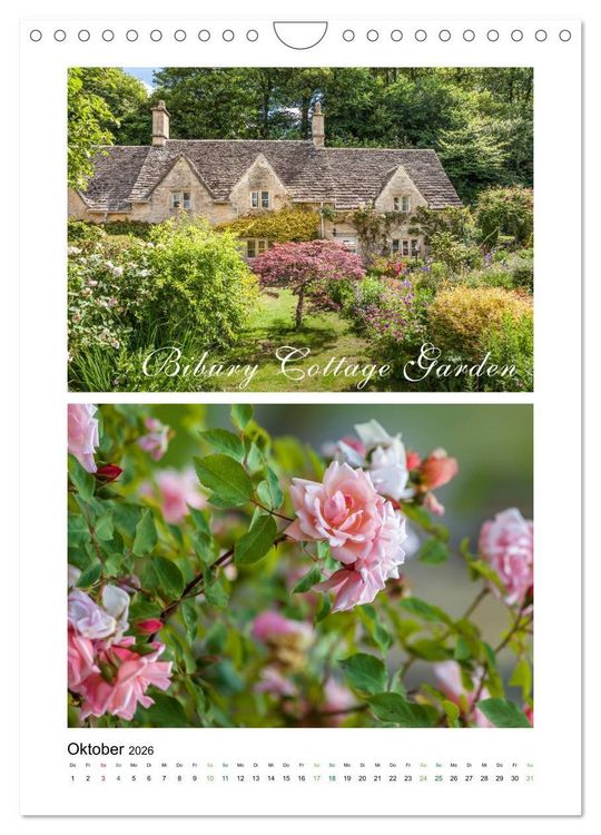 Produktbild: Gartenparadiese in England (Wandkalender 2026 DIN A4 hoch), CALVENDO Monatskalender