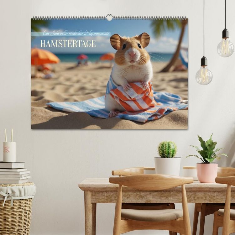 Produktbild: Hamstertage (Wandkalender 2027 DIN A2 quer), CALVENDO Monatskalender