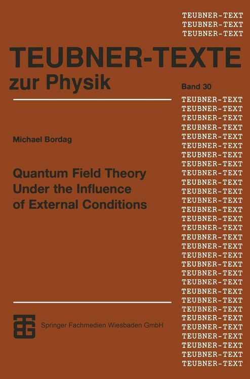 Produktbild: Quantum Field Theory Under the Influence of External Conditions