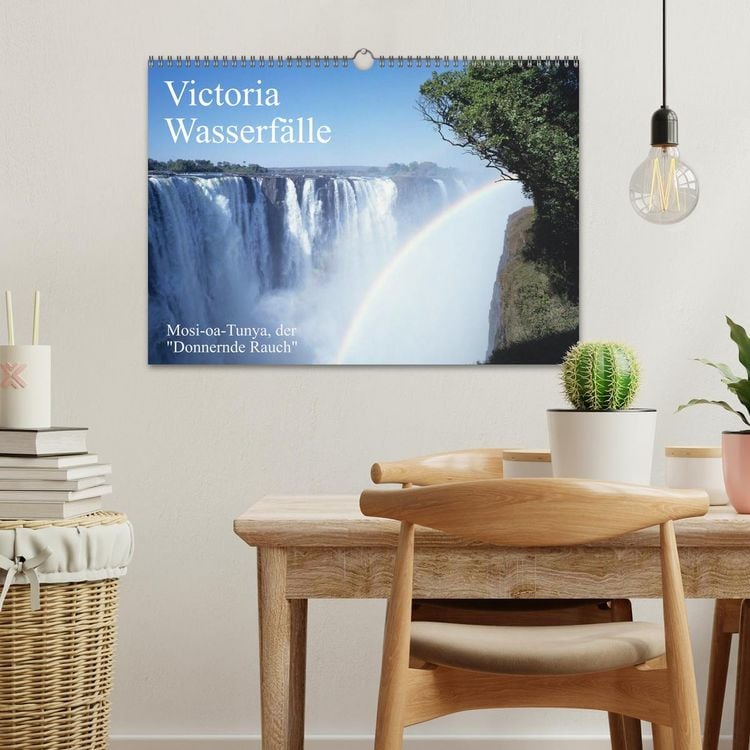 Produktbild: Victoria Wasserf&auml;lle, Mosi-oa-Tunya der "Donnernde Rauch" (Wandkalender 2026 DIN A3 quer), CALVENDO Monatskalender
