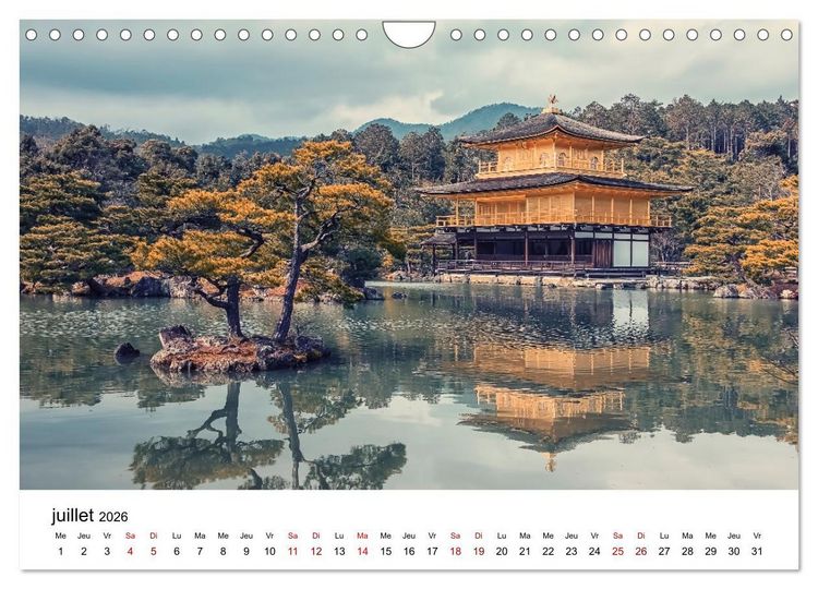 Produktbild: Merveilleux Japon (Calendrier mural 2026 DIN A4 vertical), CALVENDO calendrier mensuel