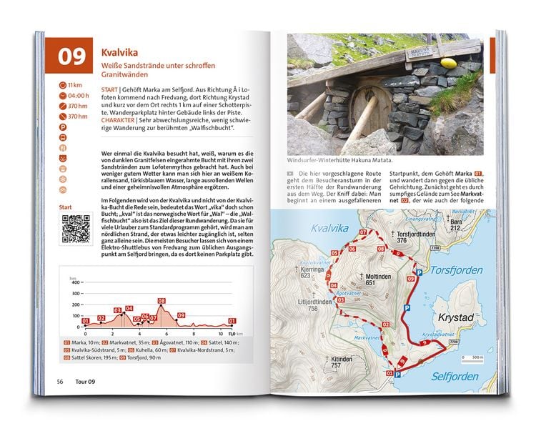 Produktbild: KOMPASS Wanderf&uuml;hrer Lofoten, Vester&aring;len und Senja, 70 Touren mit Extra-Tourenkarte