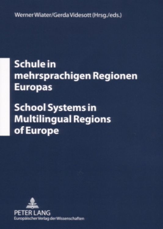 Produktbild: Schule in mehrsprachigen Regionen Europas- School Systems in Multilingual Regions of Europe