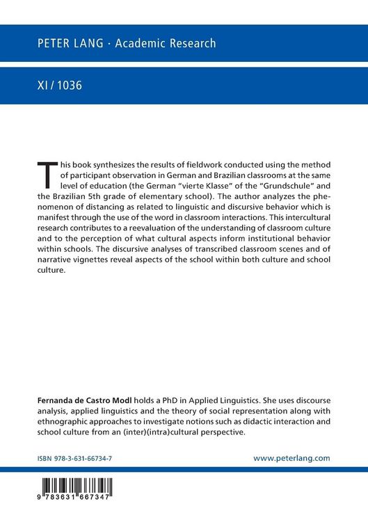 Produktbild: Rules of Behavior and Interaction in German and Brazilian Classrooms