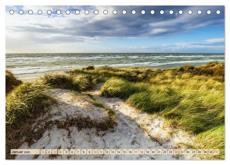 Produktbild: Fischland-Dar&szlig;-Zingst 2026 Impressionen einer Halbinsel (Tischkalender 2026 DIN A5 quer), CALVENDO Monatskalender