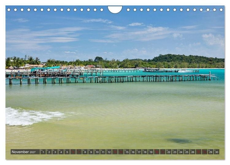 Produktbild: Kambodscha - Laos - Bangkok (Wandkalender 2027 DIN A4 quer), CALVENDO Monatskalender
