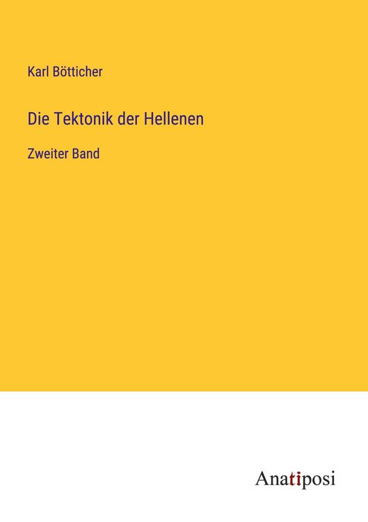 Produktbild: Die Tektonik der Hellenen